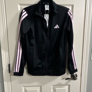 Adidas Black & Pink Track Jacket